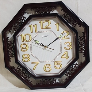 Часы настенные пластик, 40х40 см, Ромб, белый (3093Z1)