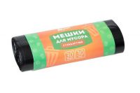 Мешки для мусора 30л, 30шт, 7мкм СТАНДАРТНЫЕ черные ДС-146 (5/35)