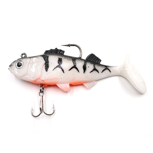N-BEP-8005, Приманка оснащенная 2шт Namazu PVC Perch, L-80 мм, 19 г, цвет 05