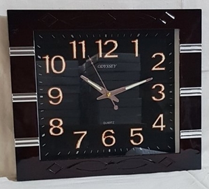 Часы настенные пластик 40х35см (2880-BR)