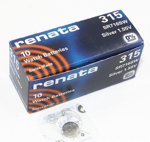 Renata 315 Silver Oxide 1.55V (10/100)