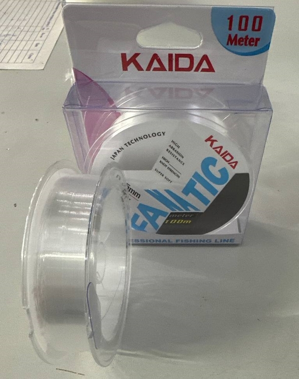Леска Kaida Fanatik, 100м, 4.95кг, 0,18мм (10) 