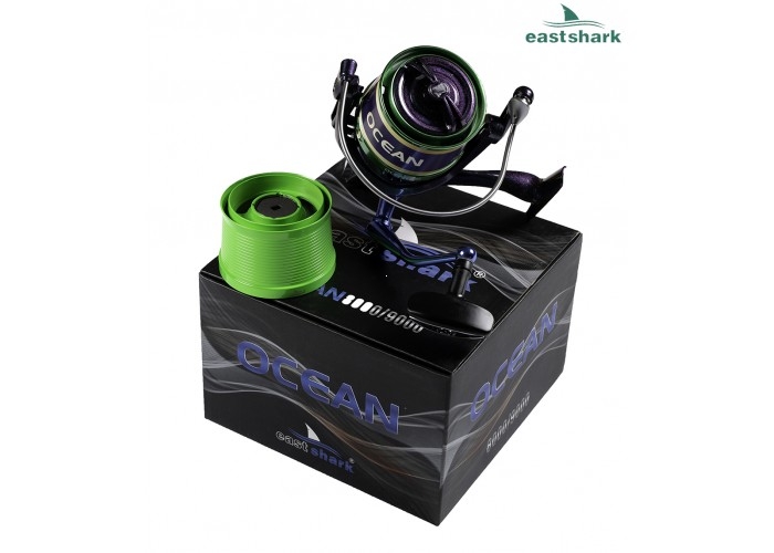 Катушка Eastshark Ocean 8000 не боится соленой воды (30358)