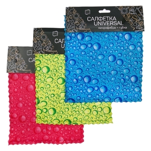 Салфетка Universal микрофибра + губка 17х19см (5/20)