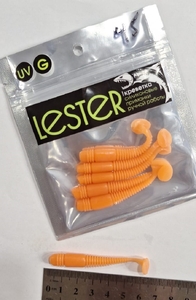 Cиликоновая приманка LESTER 6шт, 6см, рыбка, #45