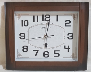 Часы настенные пластик, 32х25см (9028-RBR)