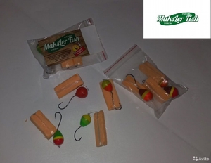 Шамат Maksler Fish с крючком и поводком на пеленгаса цвет МИКС (кратно 3шт) 