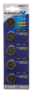 CR2025 Pleomax BL5, Lithium, 3V (5/100)