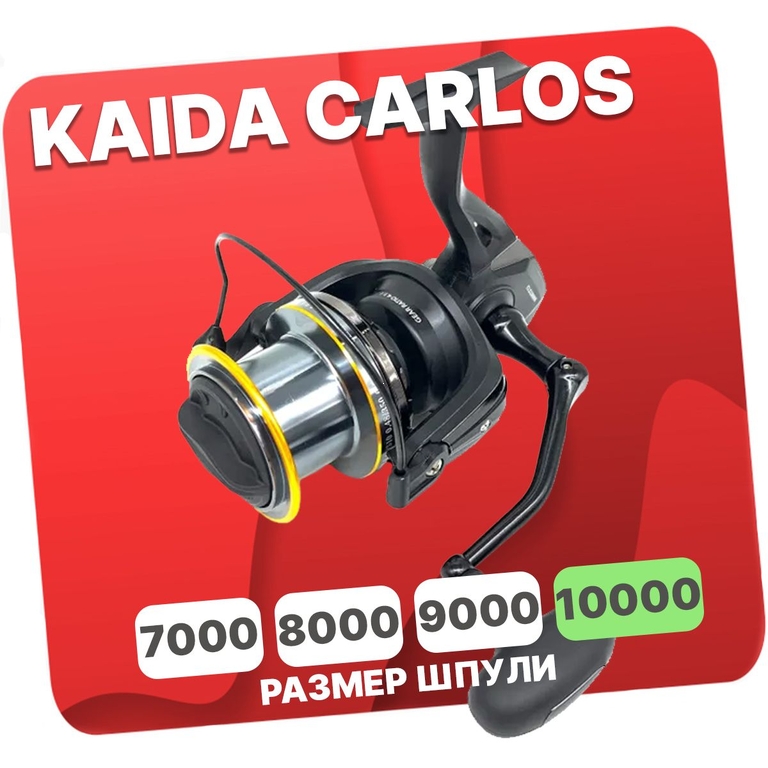 Катушка Kaida Carlos CLS 10000, 6+1 подш, 4.1:1