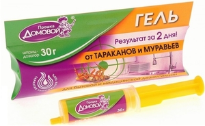 Гель от тараканов и муравьев ДОМОВОЙ шприц 30гр П-022 (1/50)