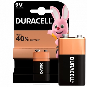 6LR61 DURACELL BL1 крона 9V, щелочная Aklaline (2/10/120)
