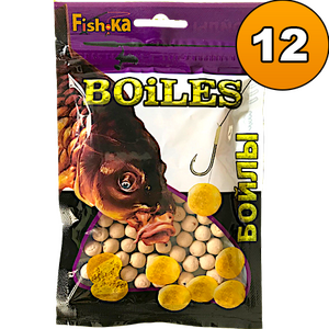 Бойлы "Fish.ka" тонущие запах Мотыля 12мм 100г (1533) (2/6)