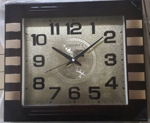 Часы настенные пластик, классика, прямоугольные, 45х35см, арт. 2890LC