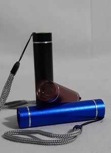 Фонарик ручной на батарейке 1хАА, 1LED, металл, микс, 893 (24)
