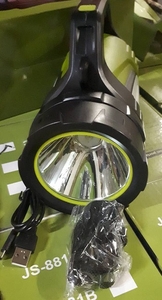 Фонарик аккумуляторный ручной, 3-и режима аварийн.свет (красный), шнур USB. 881-С/H-539