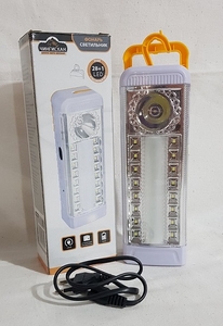Фонарь ручной (батарейках 4хАА + 220V), 16+12 LED, 198-083 (40)