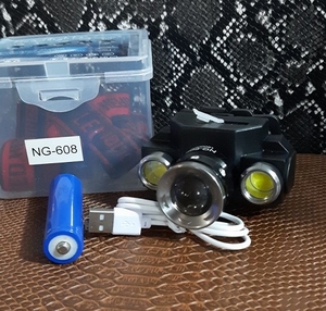Фонарик налобный аккумуляторный NG-608