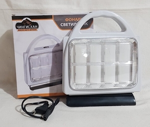 Фонарь ручной  аккум и батарейки (3хR20 + 220V), 32 SMD, 198-039 (40)