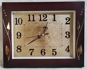 Часы настенные пластик. 32х25см (2896D-BR)