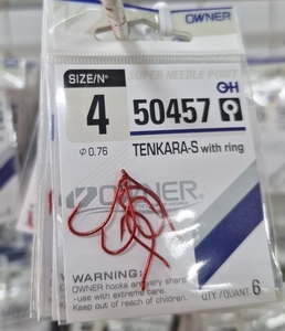 Крючки OWNER Tenkara RED 50457 №4 (10)