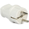 Вилка Smartbuy прямая с заземлением белая 16А 250В (SBE-16-P01-w) (5/50/600)