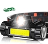 Фонарик налобный аккум ZOOM, магнит, Т6 + COB LED YYC-101-2 (60/240)