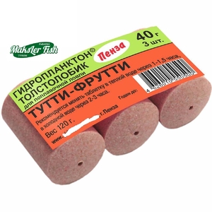 Технопланктон "Гидропланктон" (40г*3шт) тутти-фрутти