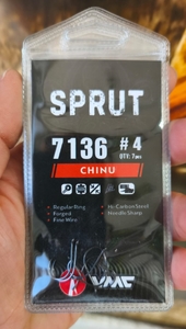 Крючки карп-карась VMC/Sprut 7шт, Chinu 7136BN #4 (10) Франция