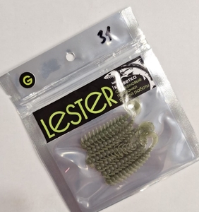 Cиликоновая приманка LESTER 6шт, 6см, червь, #31