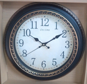 Часы пластик LT21 кругл. (40х40см) 10шт в кор.