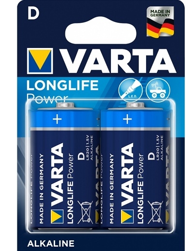 LR20 Varta POWER (HIGH ENERGY) D BL2 Alkaline 1.5V Оригинал (4920) (2/20/100)