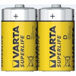 R20 VARTA SUPERLIFE D, 1,5V, солевая, без блистера (2020) (24/120)