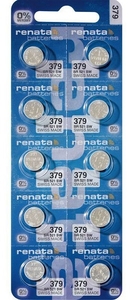 Renata R 379 10 ШТУК НА БЛИСТЕРЕ (SR 521 SW,бат-ка для часов) (10/100)