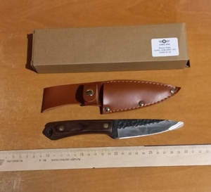Нож охотничий кованый с кожаным чехлом М38