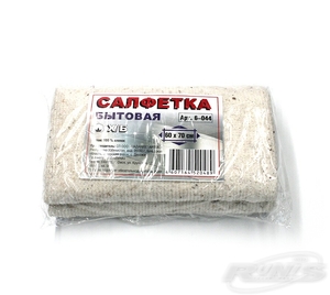Салфетка х/б "RUNIS", бытовая, для пола, 60*70 см, 6-044