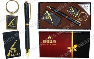 Набор зажигалка + ручка + брелок, арт. 5814-С