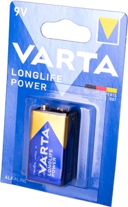 6LR61 Varta POWER (HIGH ENERGY) BL1 Alkaline 9V (4922) (1/10/50) Новый Дизайн