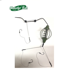 Готовый монтаж Арбуз Maksler Fish отвод, коромысло, 3 крючка, 30гр
