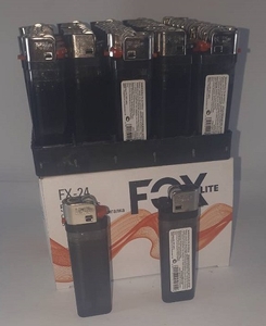 Зажигалки одноразовые ФОКС, матовые FX-24. (50/1000) цена за 50шт