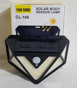 Прожектор аккум 166 SMD (солнечная батарея, датчик движения, датчик света), CL-166
