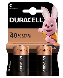 LR14 DURACELL Bl-2 (батарейка, С, 1,5V) Оригинал (2/20)