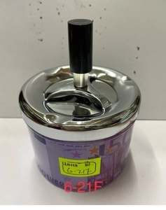 Пепельница крутящ металл, 6-21F