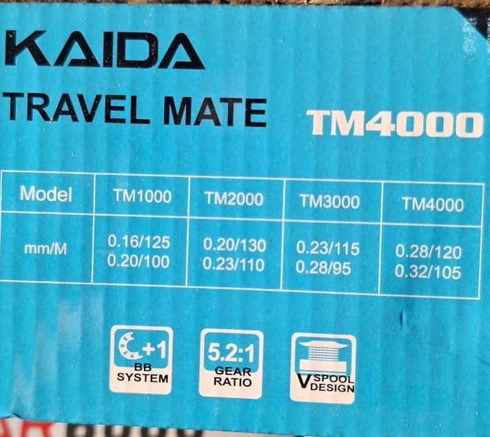 Катушка Kaida Travel Mate, 5+1 подшип., 5.2:1, TM3000