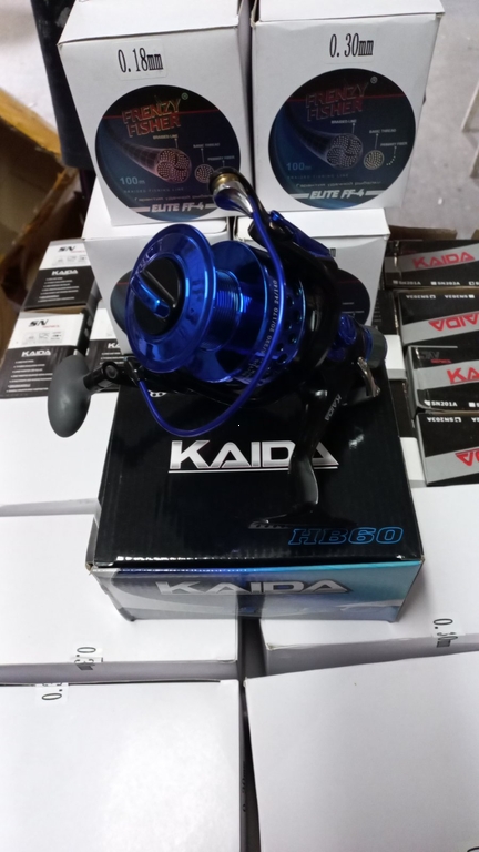 Катушка Kaida HB 60 3 подшипника байтранером
