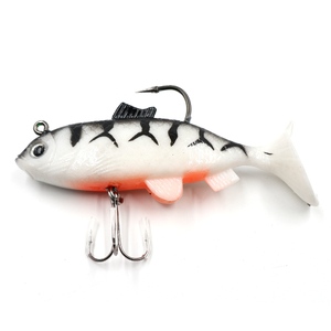 N-BEC-8005, Приманка оснащенная 2шт Namazu PVC Carp, L-80 мм, 16 г, цвет 05