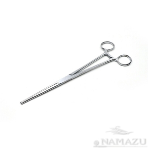 N-FTS17, Зажим-корнцанг рыболовный Namazu, L-220 мм, прямой, нерж. сталь