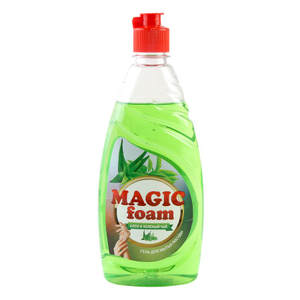 Средство для мытья посуды "MAGIC FOAM" Алоэ-Вера и зеленый чай 500 г 2-4905 (1/12)