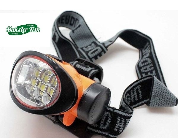Фонарик налобный аккумуляторный, 6 SMD LED, 305-6SMD