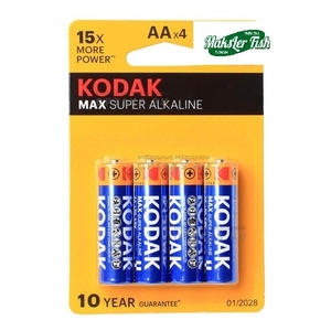 LR6 Kodak MAX AA BL4 Alkaline 1.5V (4/80/400)