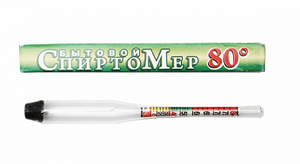 Спиртометр 0-80% 10см (5/50)